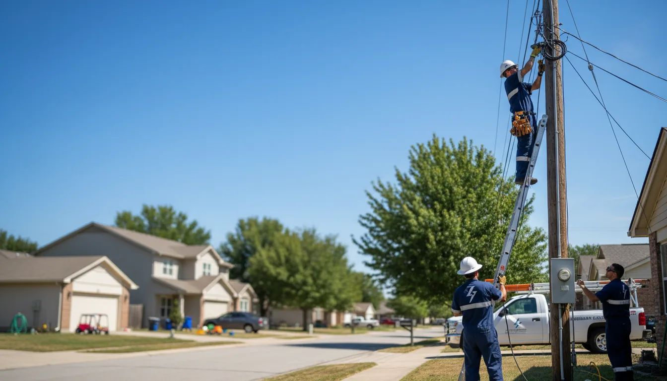 Residential electrician providing installation services in Wilson, KS
